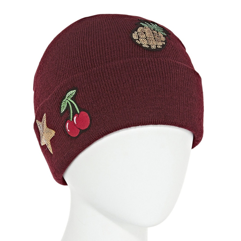 Women's Beanie Hat Arizona Cuffed Embellished one size NEW